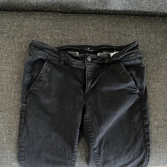 Black American Eagle jeans, worn. - Picture 3 of 3